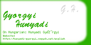 gyorgyi hunyadi business card